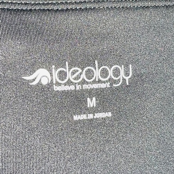 ID Ideology Women's Essentials Colorblocked Cropped Leggings black yellow,  M - Picture 8 of 8